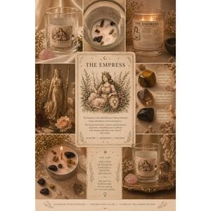 The Empress Tarot Card Tea Light Candle Set